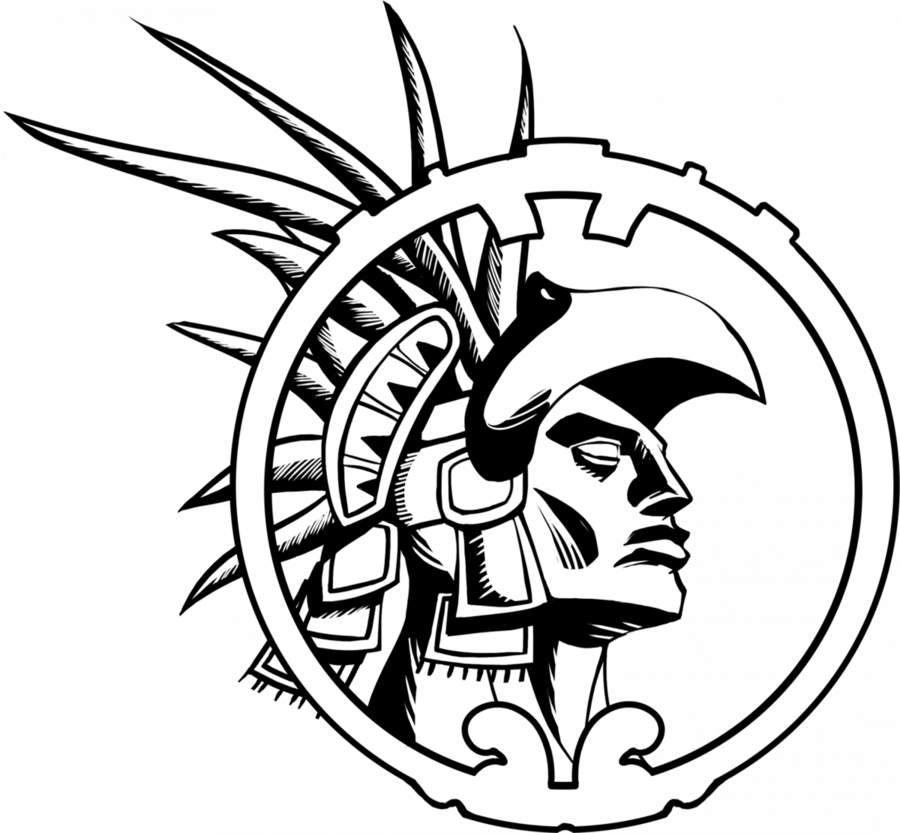 Aztec Warrior Black And White Clipart Aztec Empire - Easy Aztec Warrior Dra...