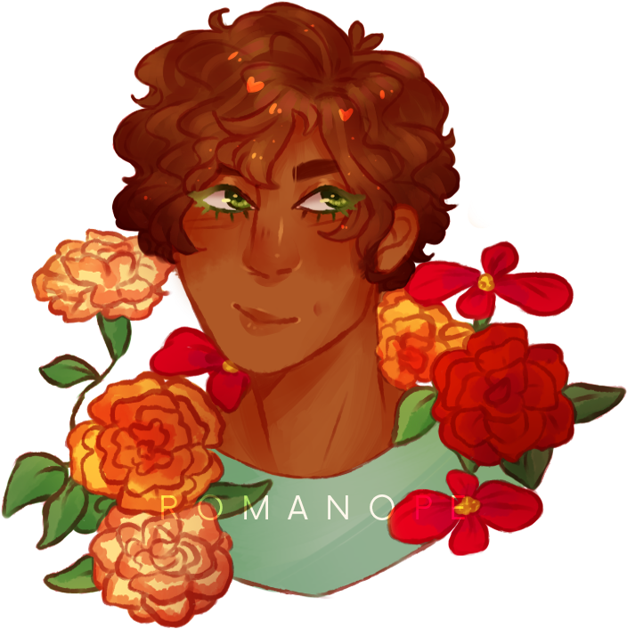 Carnations By Romanope - Illustration (731x718)