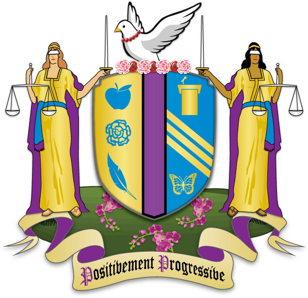 Per Pale, Or And Azure, Between An Apple, A Carnation - Per Pale, Or And Azure, Between An Apple, A Carnation (612x792)