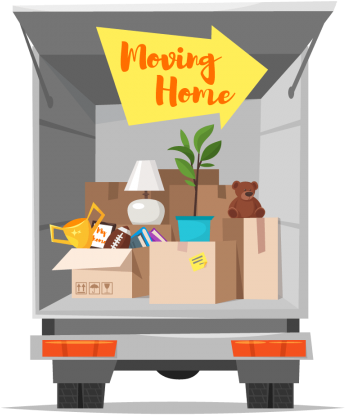Our Movers Know The City Of Etobicoke And Its Streets - Moving Home Vector (450x450)
