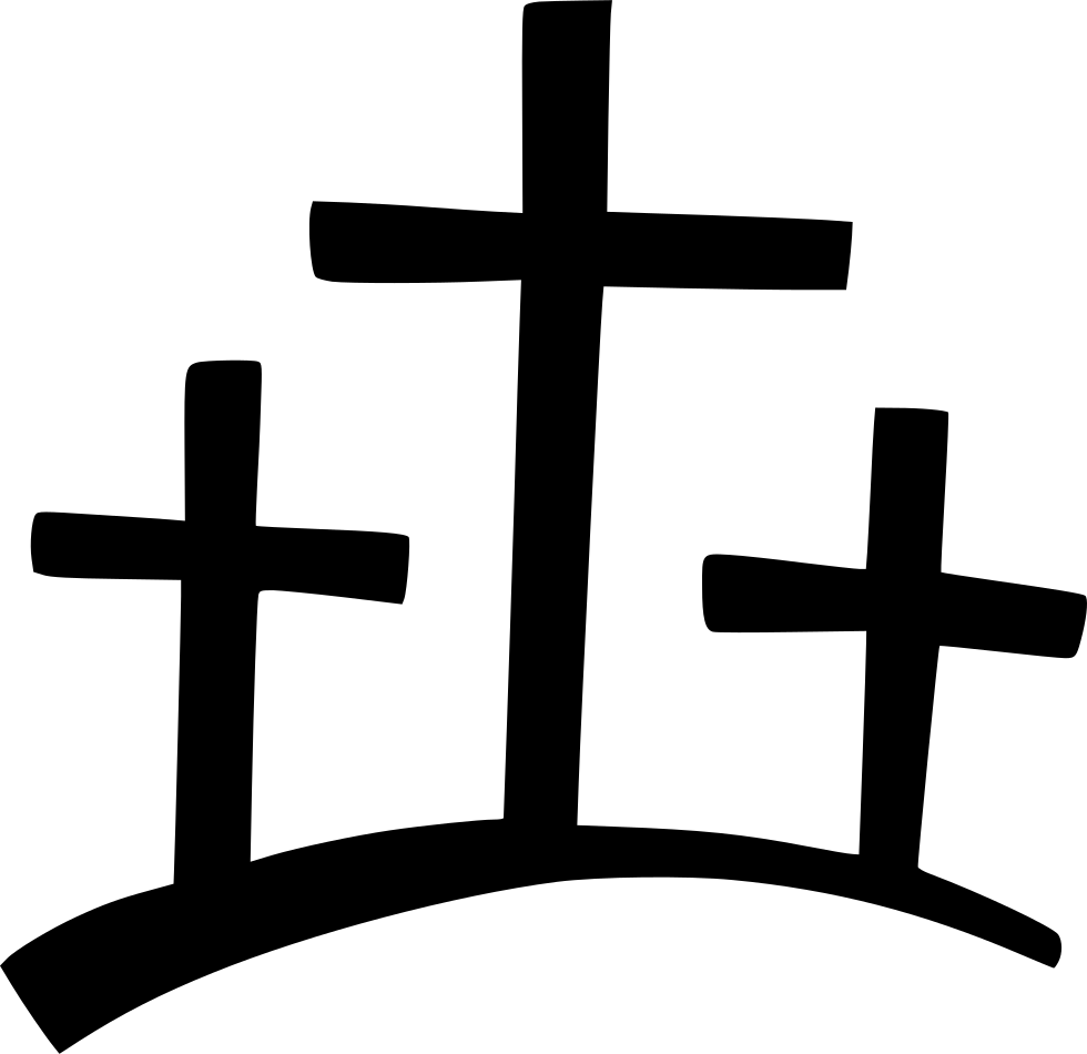 Top Images For Holy Week Clip Art Transparent On Picsunday - Cross On A Hill Vector (980x950)