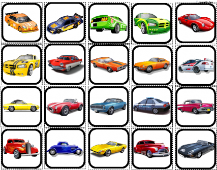 "cars" Picture Game For Autism - Cars Memory (435x435)