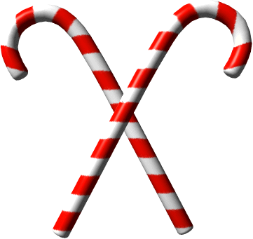 Clip Art Christmas Cut Outs For - Candy Cane Clip Art (361x341)