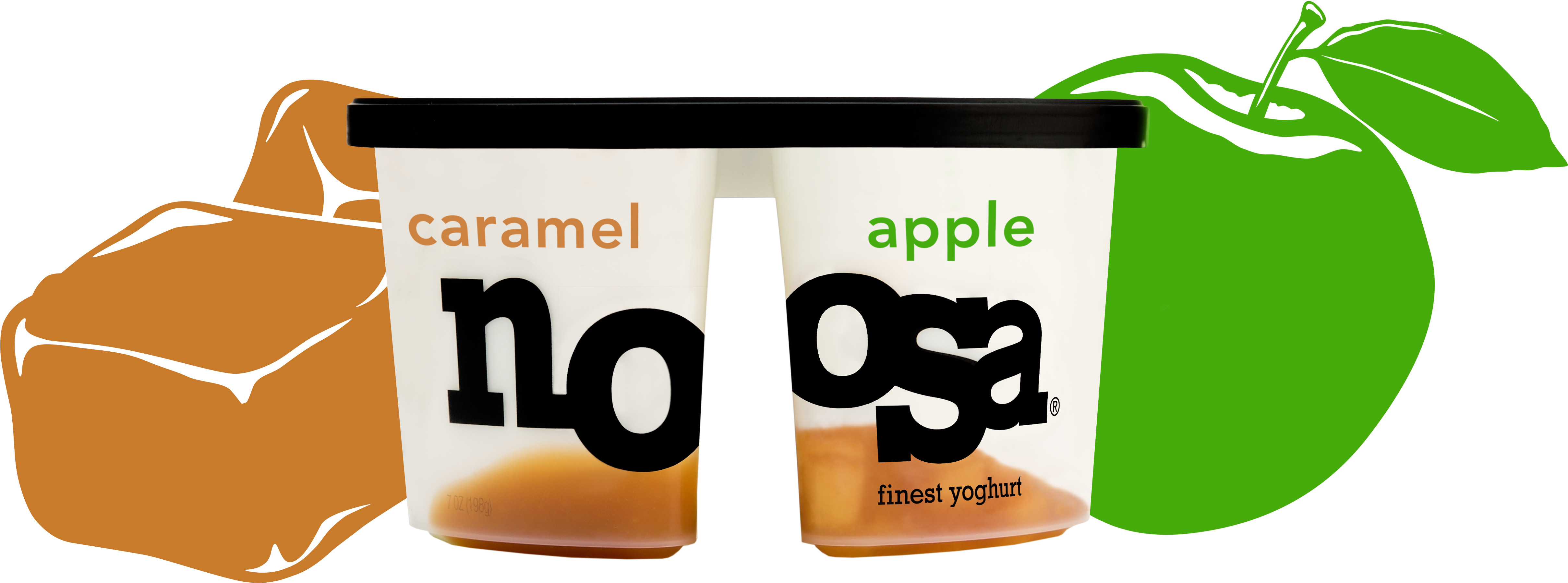 Caramel & Apple - Noosa Yogurt Caramel Apple (5220x2352)