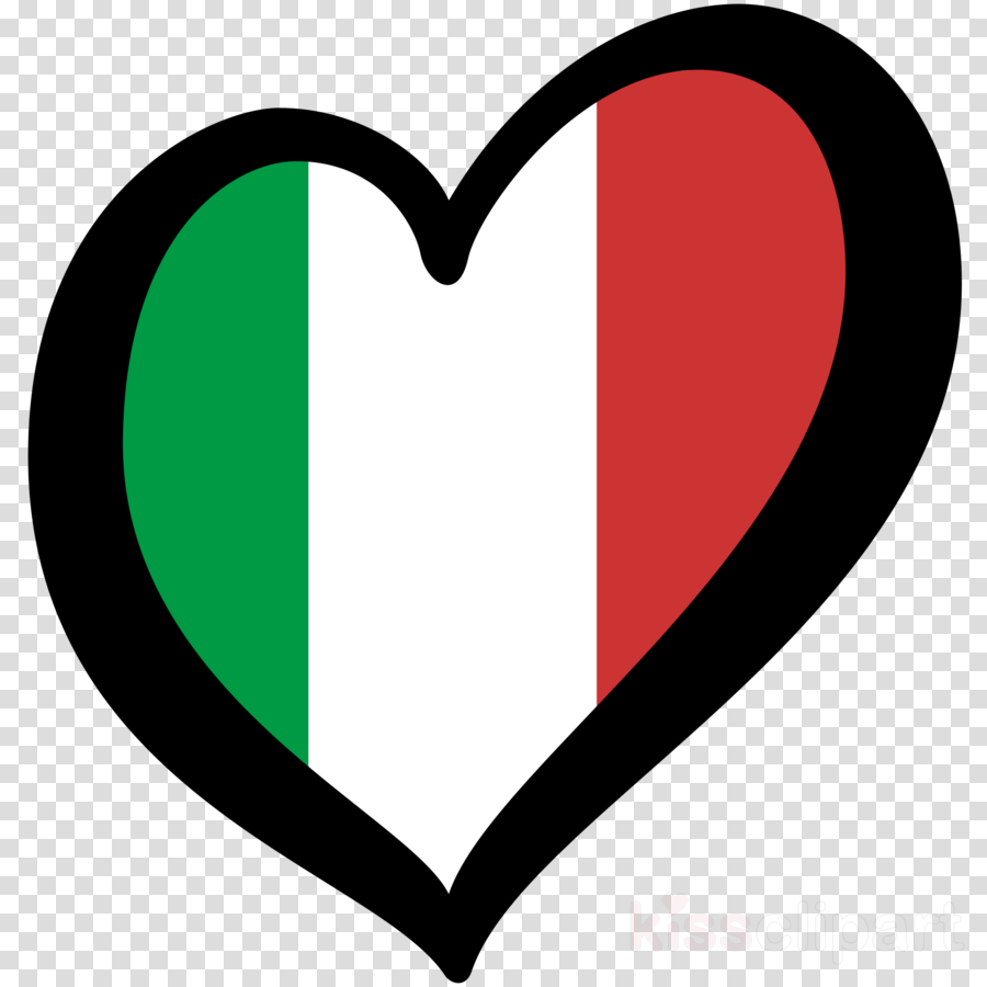 Esc Italy Flag Clipart Flag Of Italy Eurovision Song - Many Heart Emojis Iphone (900x900)