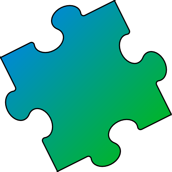 Puzzle Clipart Small - Light Blue Puzzle Piece (600x600)