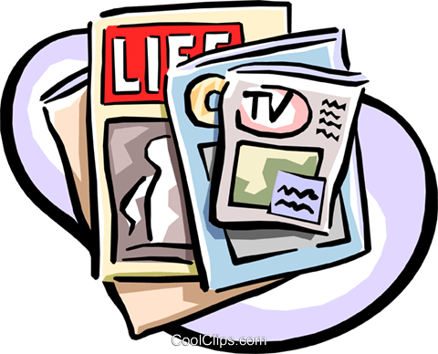 Magazine Clipart Heavy Book - Desktop Publishing (480x388)