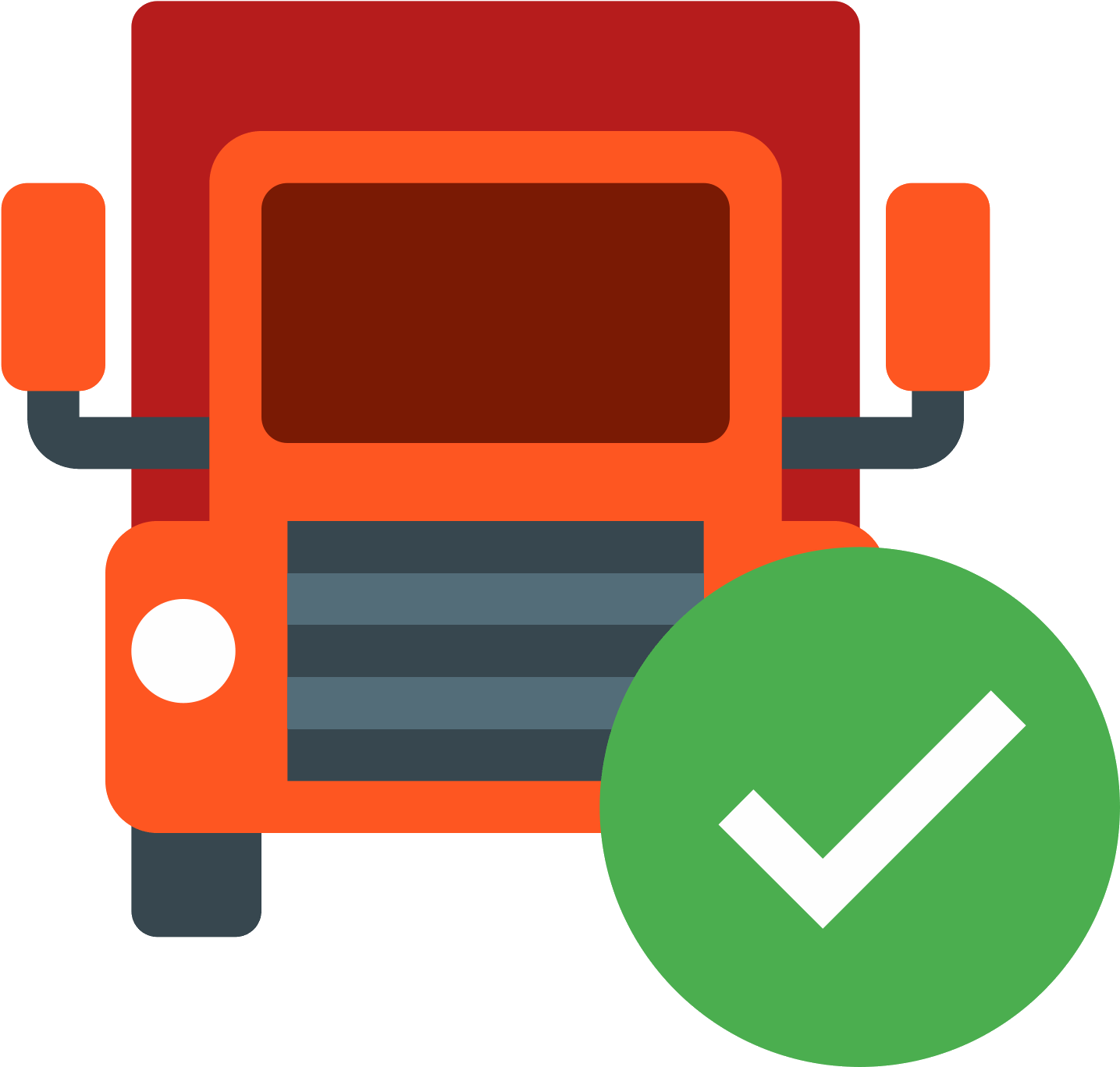 Semi Clipart Delivery Truck - Delivered Icon Png (1600x1600)