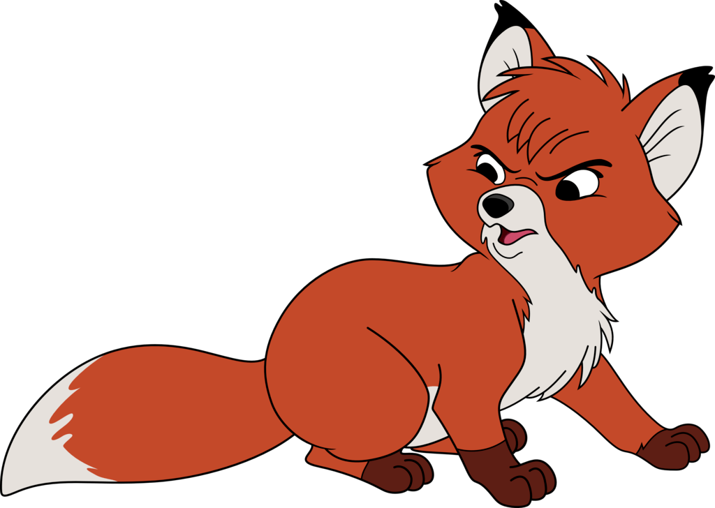 Fox Clipart Hurt - Fox And The Hound Png (1024x728)