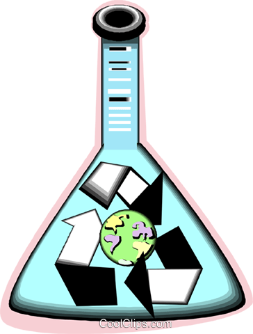 Test Tube Recycle Symbol Royalty Free Vector Clip Art - Illustration (364x480)