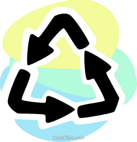 Recycling Symbols Royalty Free Vector Clip Art Illustration - Waste (461x480)