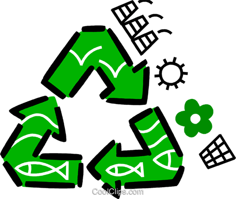 Recycling Symbols Royalty Free Vector Clip Art Illustration - Recycling Symbols Royalty Free Vector Clip Art Illustration (480x404)