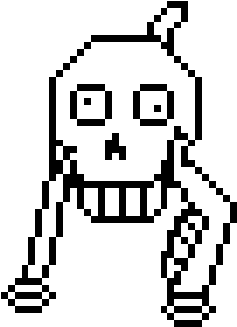 Papyrus Vacuum - Hentai Pixel Art Grid (480x530)