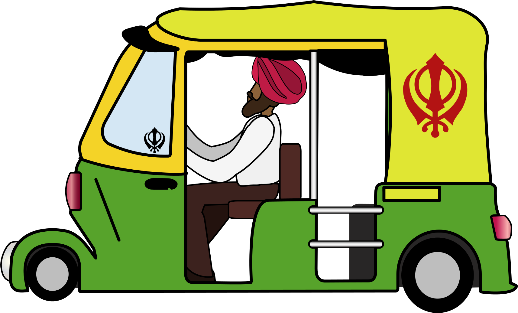 Svg Transparent Download Nina Garman Autorickshaw - Sikhism Symbol (1920x1034)