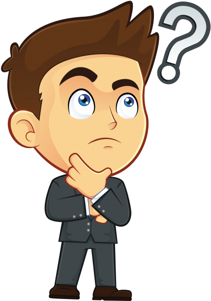 Thinking Clip Art - Confused Cartoon (460x644)