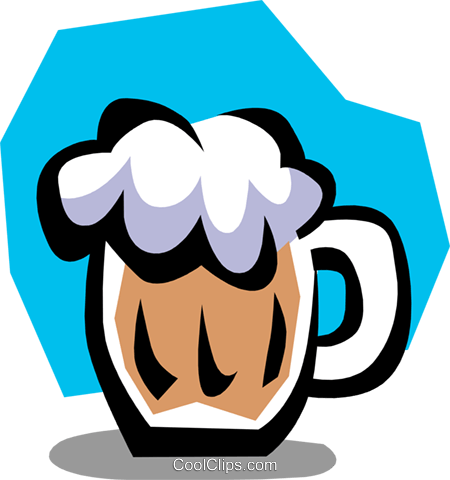 Mug Of Beer Royalty Free Vector Clip Art Illustration - Mug Of Beer Royalty Free Vector Clip Art Illustration (450x480)