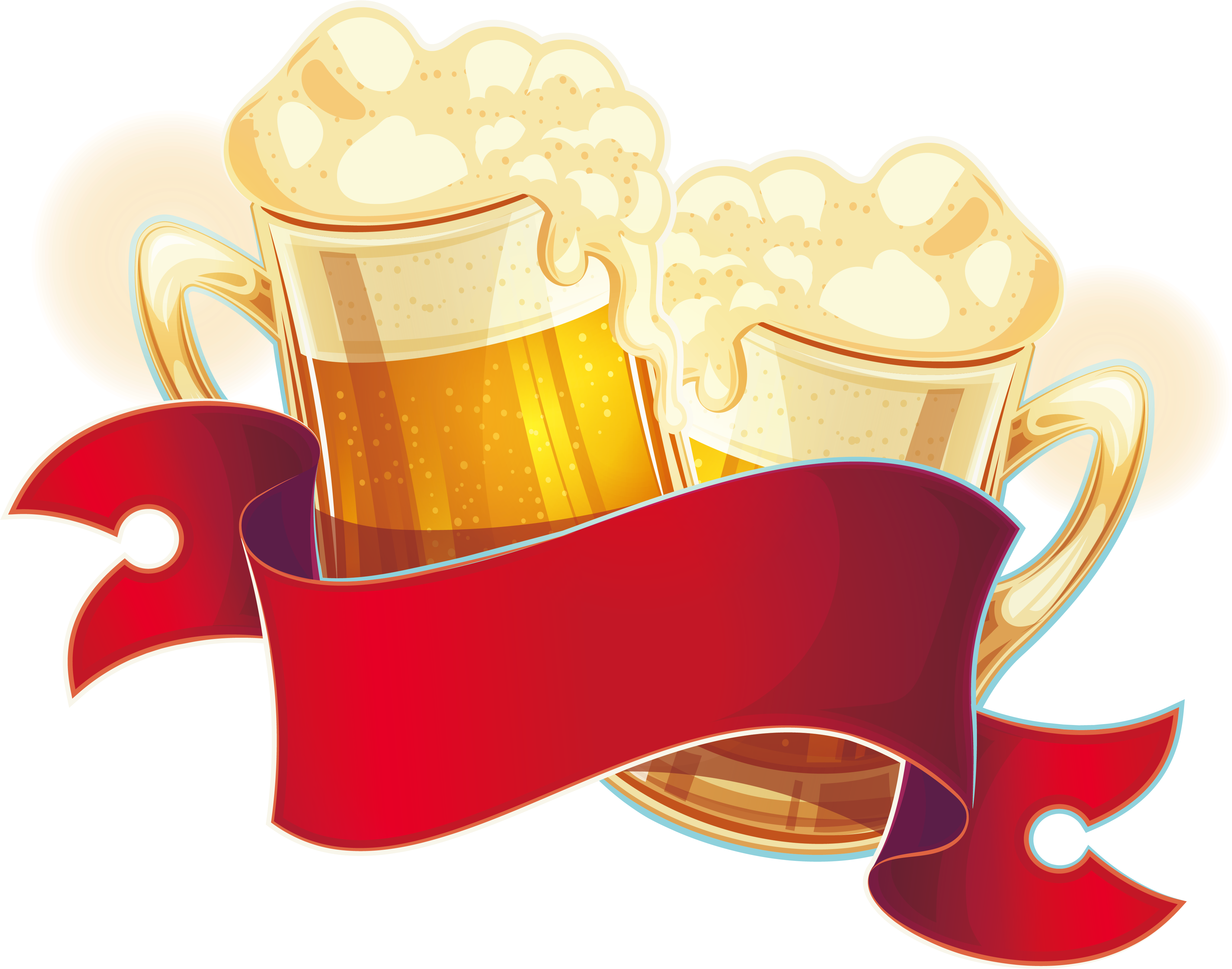 Stock Illustration Two Cold Beer Transprent Png Ⓒ - Beer (4089x3208)