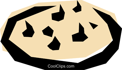Chocolate Chip Cookie Royalty Free Vector Clip Art - Chocolate Chip Cookie Royalty Free Vector Clip Art (480x278)