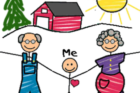 Outline Pictures Of Full Hd Maps Locations - Invitation Grand Parents Day Card (450x300)