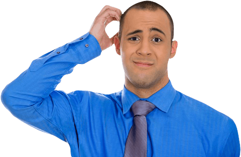 R's That Love Free Markets Now Hate Them So Media - Man Scratching Head Png (488x319)