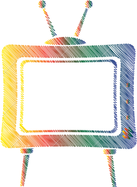 Retro Old Tv Colorful Icon - Retro Old Tv Colorful Icon (800x800)