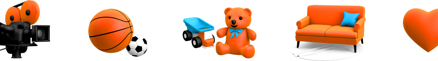 Using Elisa's Orange And Blue Colours, We Created A - Teddy Bear (1440x203)