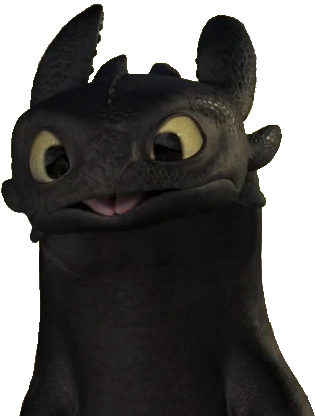 Toothless Smile Clipart - Train Your Dragon Toothless Cutest Moments (378x415)