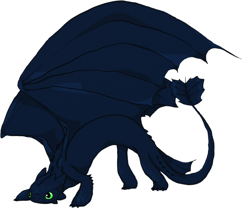 Night Fury Clipart - Night Fury (1000x799)
