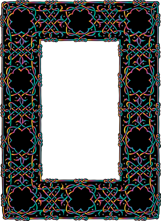 All Photo Png Clipart - Celtic Knotwork Border (546x750)