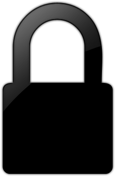 Clip Art Free Download Lock Transparent Black - Secure Socket Layers (360x360)