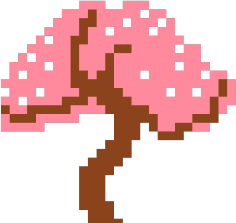 Cherry Blossom Clipart Pixel Art - Mario Bros Pegatina (640x480)