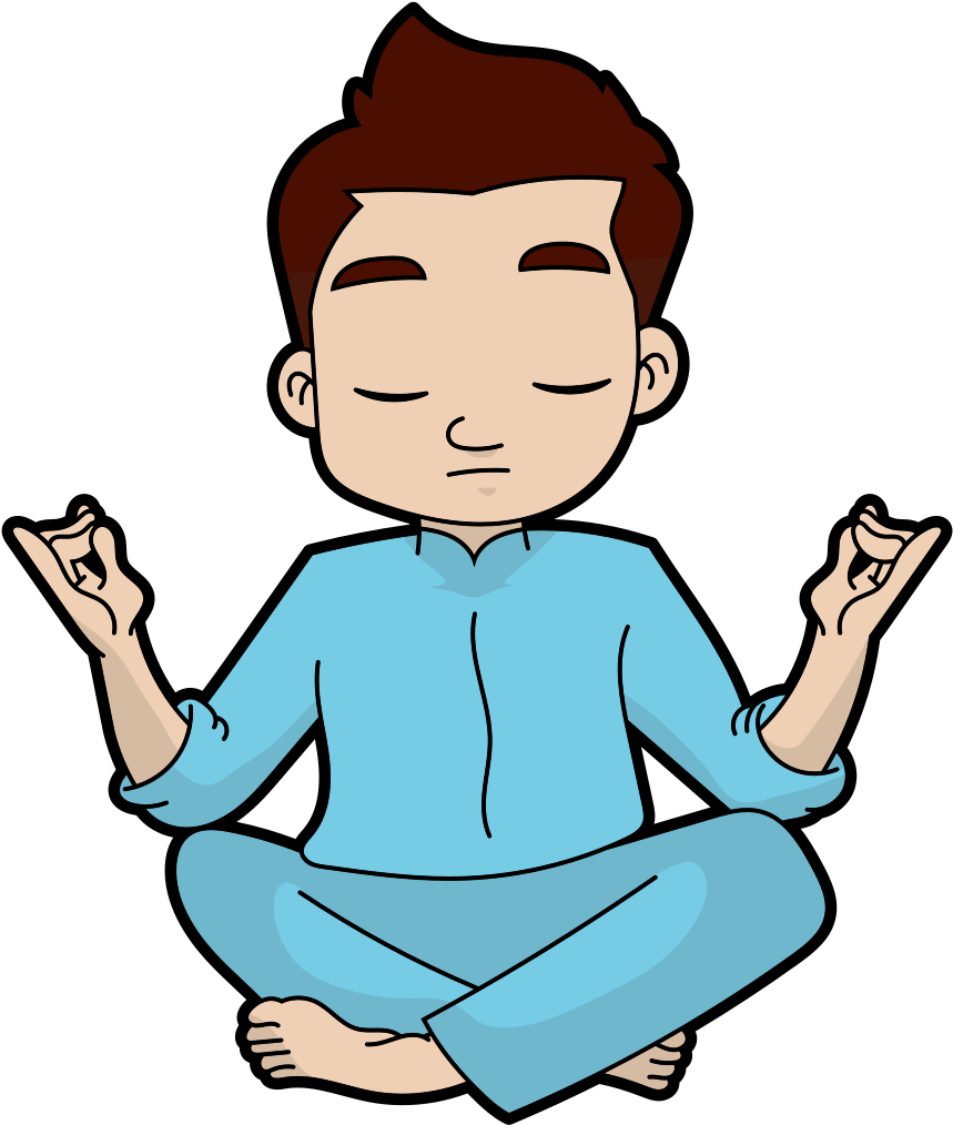 Open - Man Doing Yoga Cartoon (1000x1134)