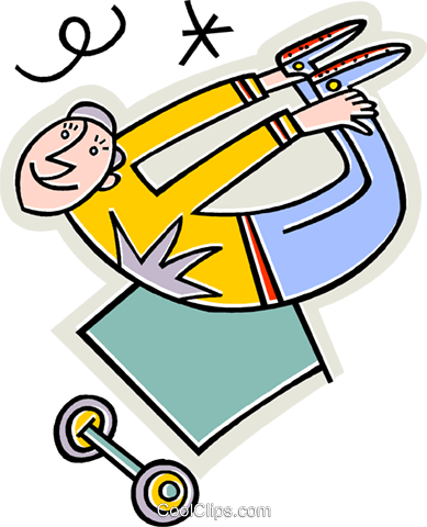 Man Exercising And Stretching Royalty Free Vector Clip - Emblem (389x480)