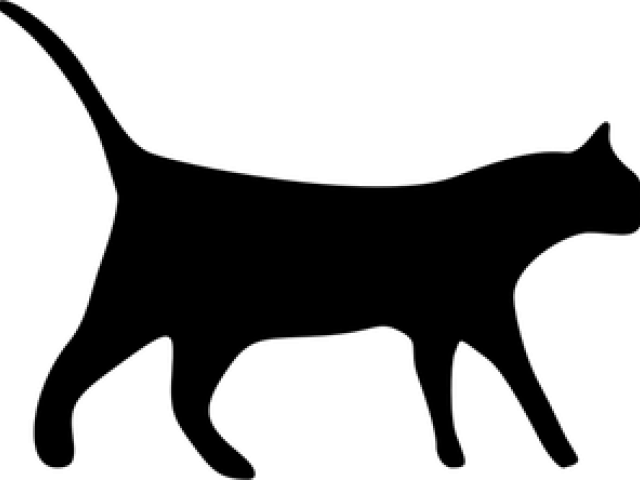 Black Cat Clipart Cat Stretch - Black Cat Clipart (640x480)