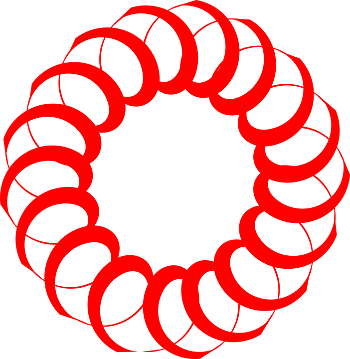 Clipart Red Flower - Mp Bhoj University Logo (702x720)
