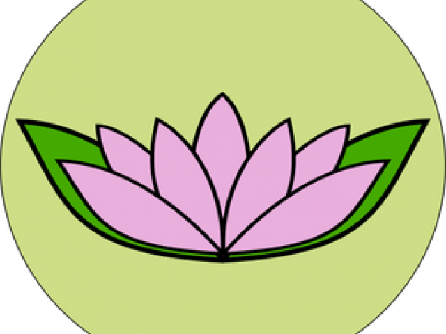 Lotus Clipart Round Flower - Lotus Flower Easy Drawing (640x480)