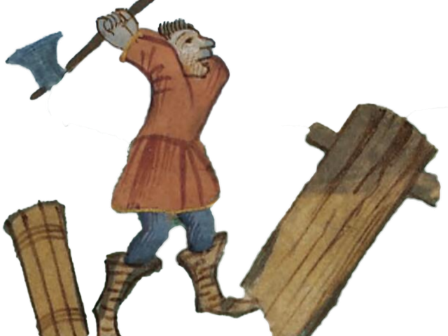 Axe Clipart Lumberjack Baby - Cutting Wood Png (640x480)
