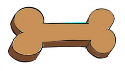 Step Roblox Howtodrawadogbonestep - Draw A Dog Bone (420x420)