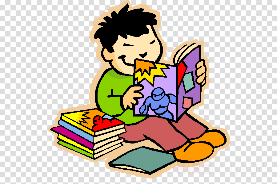 Reading A Book Clipart Reading Book Clip Art - Everybody Reading In Class (900x600)