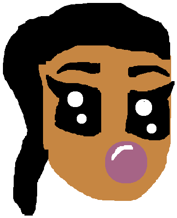 Girl Chewing Gum - Girl Chewing Gum (500x500)