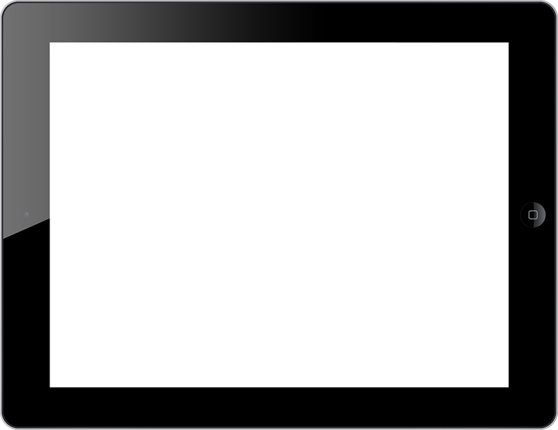 Play Video - Black Ipad Transparent Background (800x616)