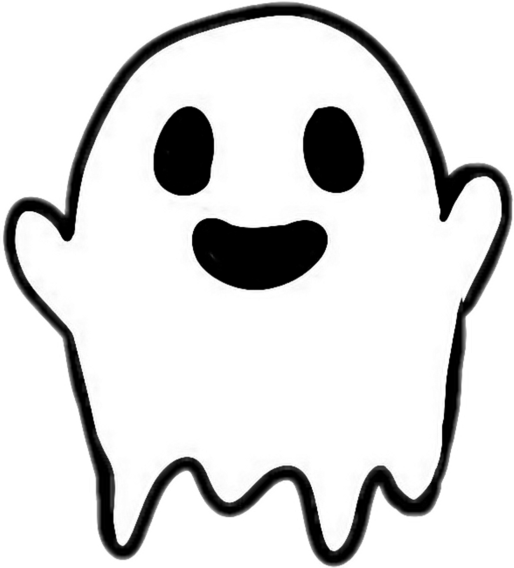 Freetoedit Cute Kawaii Ghost Fear Boo Halloween - Imagenes Tumblr Para Sticker (1024x1132)