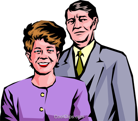Couple Dressed Up To Go Out Royalty Free Vector Clip - Cartoon (480x421)