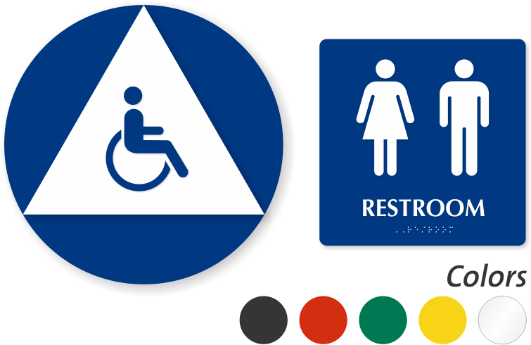 Zoom, Price, Buy - Accessible California Unisex Family Restroom Sign (800x529)