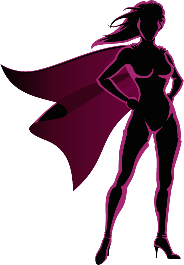 Image Result For Female Super Hero Symbol Bathroom - Superhero Woman Silhouette (384x535)
