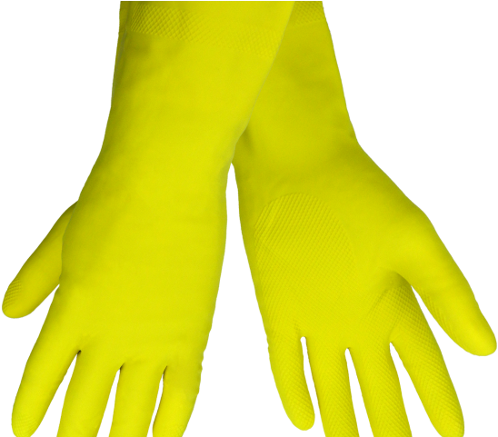 Gloves Clipart Latex Glove - Yellow Gloves Transparent (640x480)