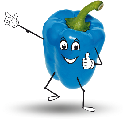 Blue Hot Pepper Icon Accessory - Habanero Chili (400x395)