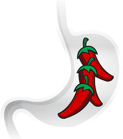 Chile Peppers Have Received A Bad Reputation For Causing - Illustration (430x508)