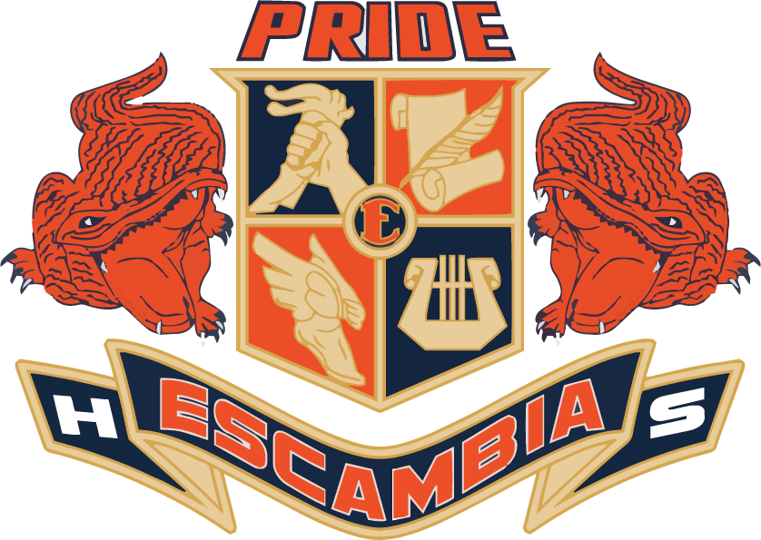 High School Transparent Background - Escambia High School Logo (838x595)