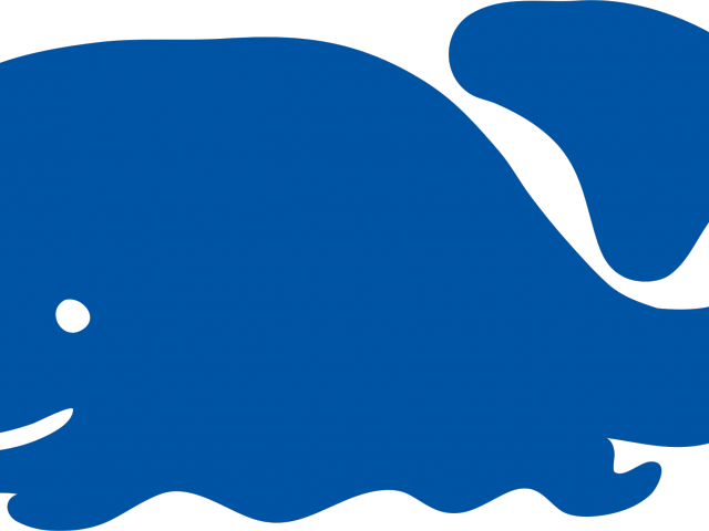 Blue Whale Clipart Immense - Whale Cartoon (640x480)